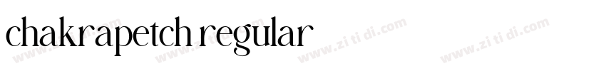 chakrapetch regular字体转换